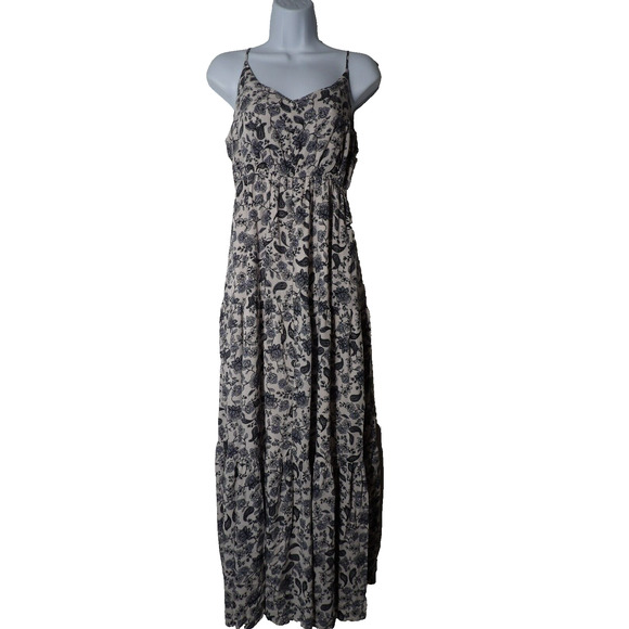 BB Dakota Tiered Maxi Dress Medium Tank Floral Boho Hippie Cottage Core - Picture 3 of 16